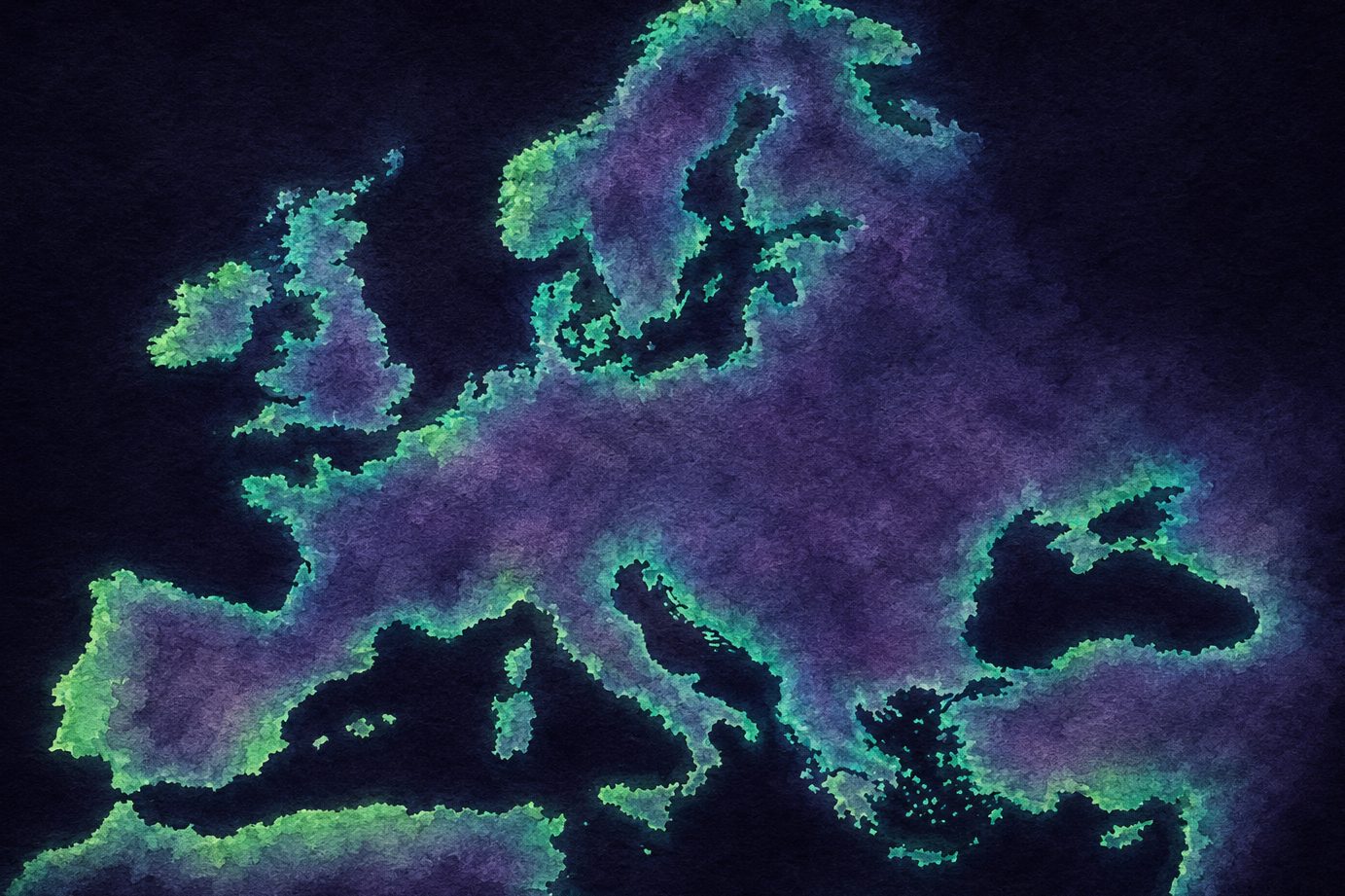 Carte de l'Europe, le réseau des organisations partenaires